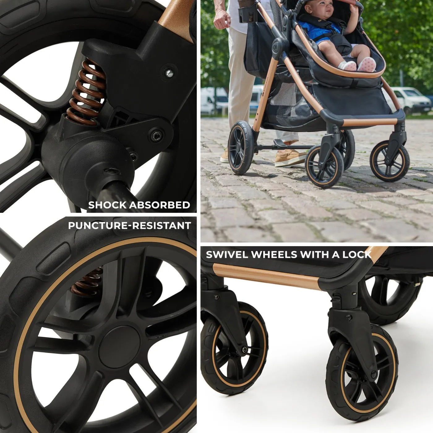 CARUCIOR KINDERKRAFT ESME, 3 IN 1, PURE BLACK, KINDERKRAFT