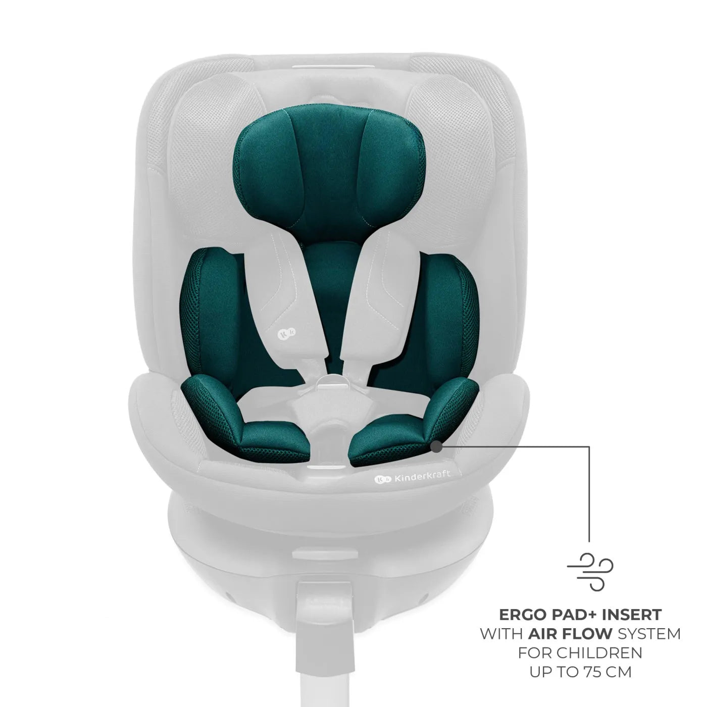 SCAUN AUTO KINDERKRAFT XRIDER 2 I-SIZE 40-150 CM GREEN, KINDERKRAFT