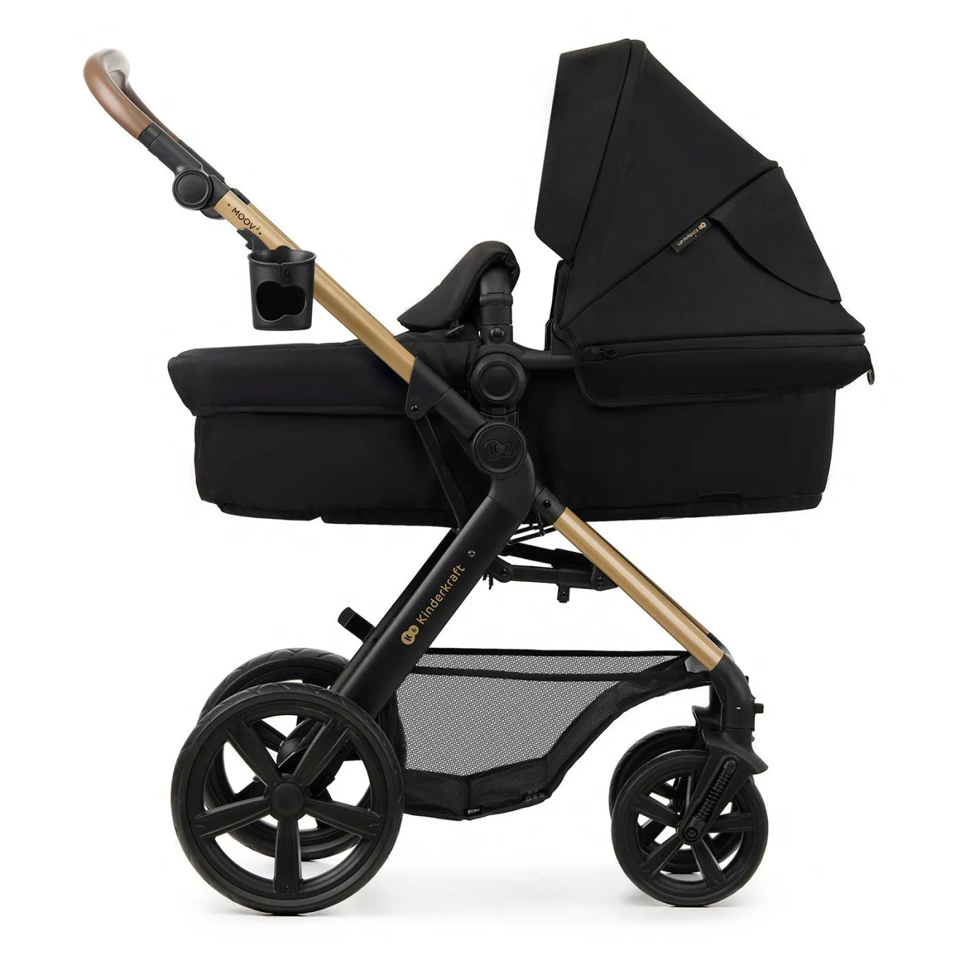 CARUCIOR 3 IN 1 KINDERKRAFT MOOV 2, NEGRU PUR, KINDERKRAFT