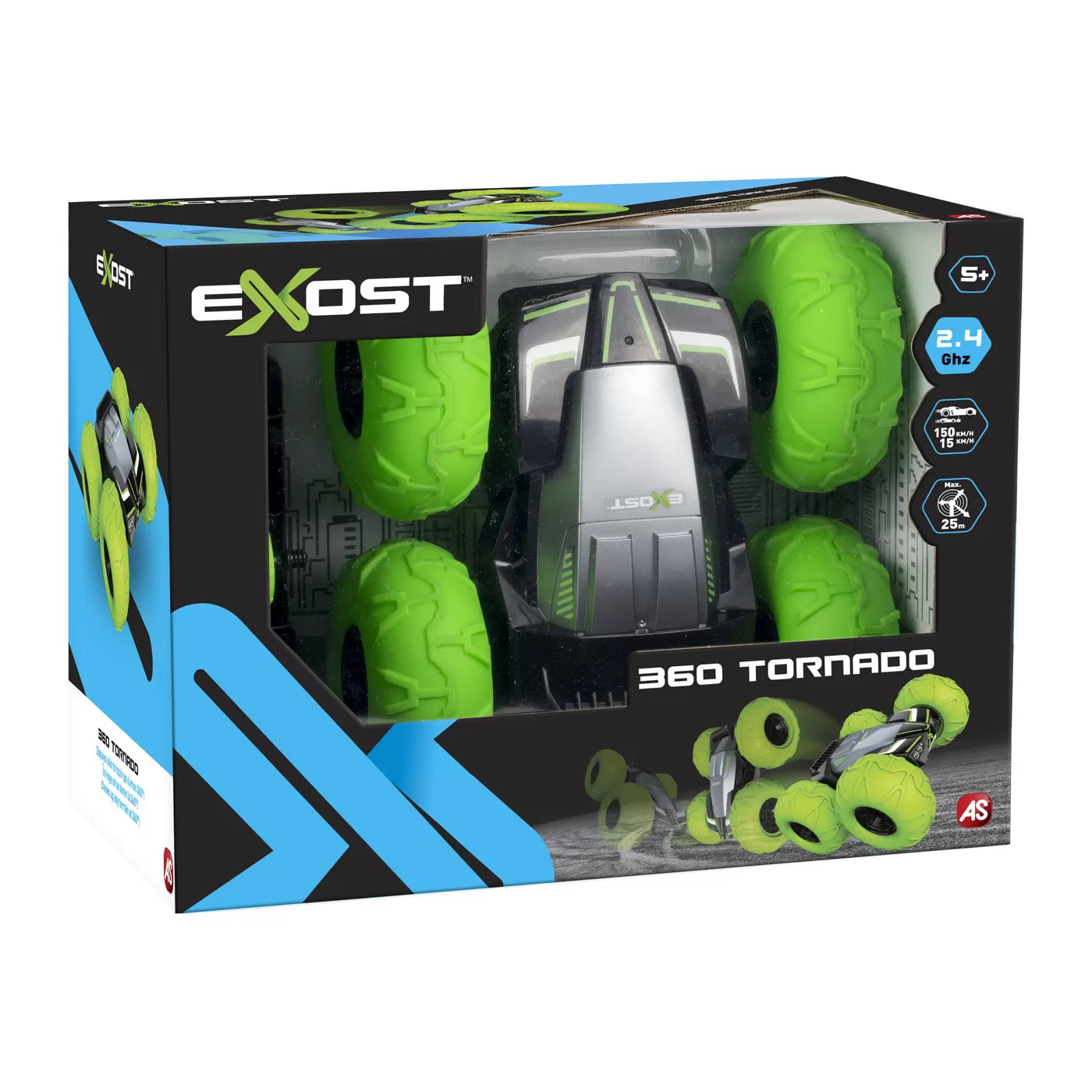 MASINA CU TELECOMANDA EXOST 360 TORNADO VERDE, SILVERLIT