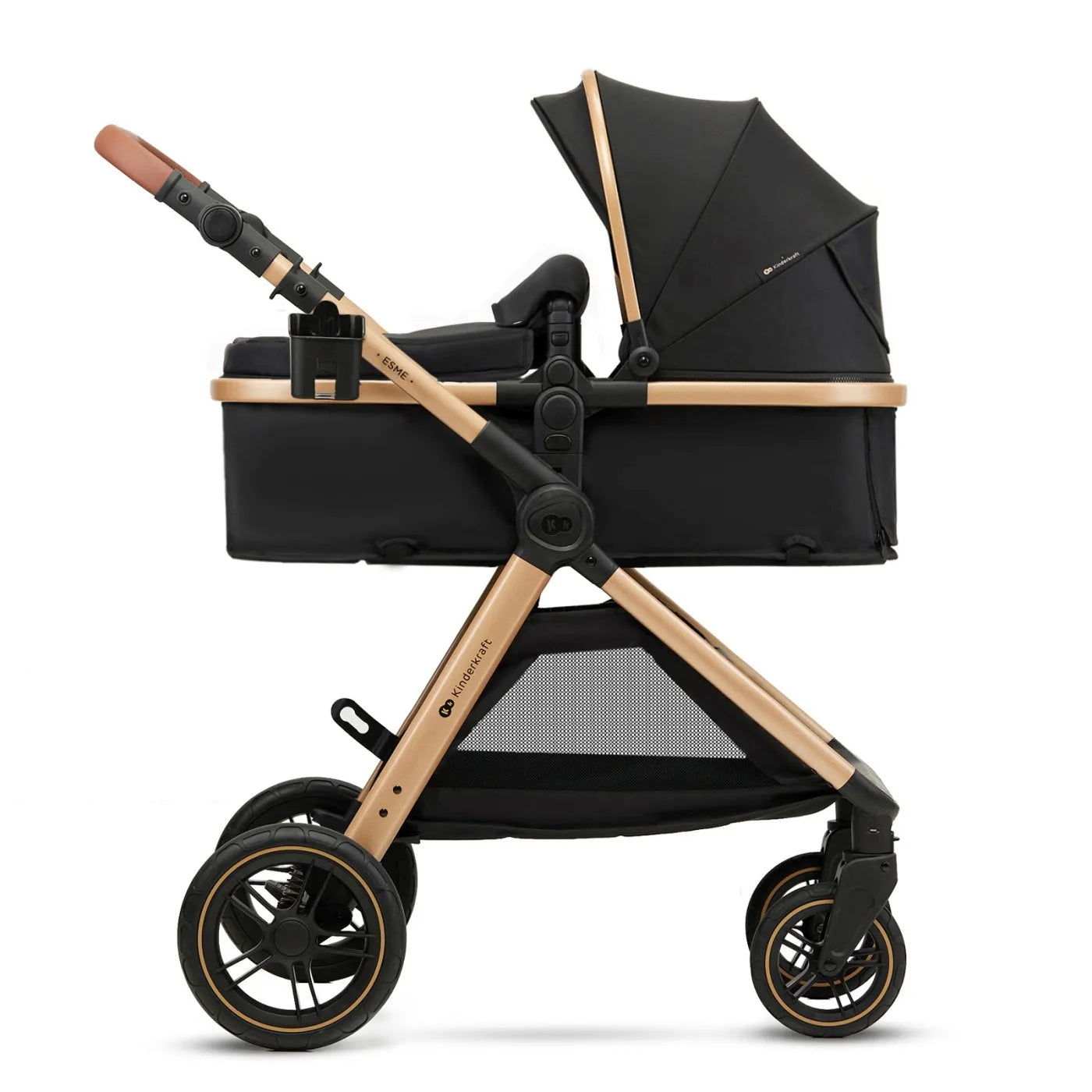 CARUCIOR KINDERKRAFT ESME, 3 IN 1, PURE BLACK, KINDERKRAFT
