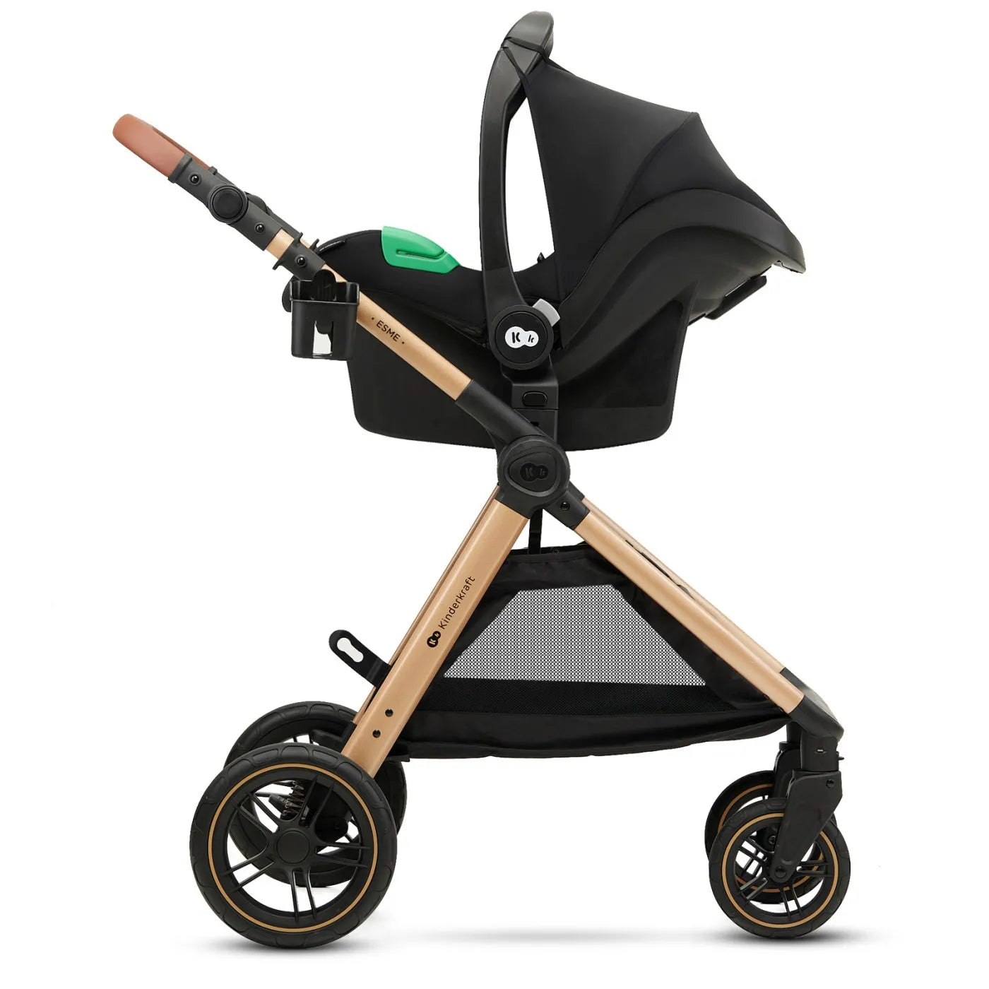 CARUCIOR KINDERKRAFT ESME, 3 IN 1, PURE BLACK, KINDERKRAFT