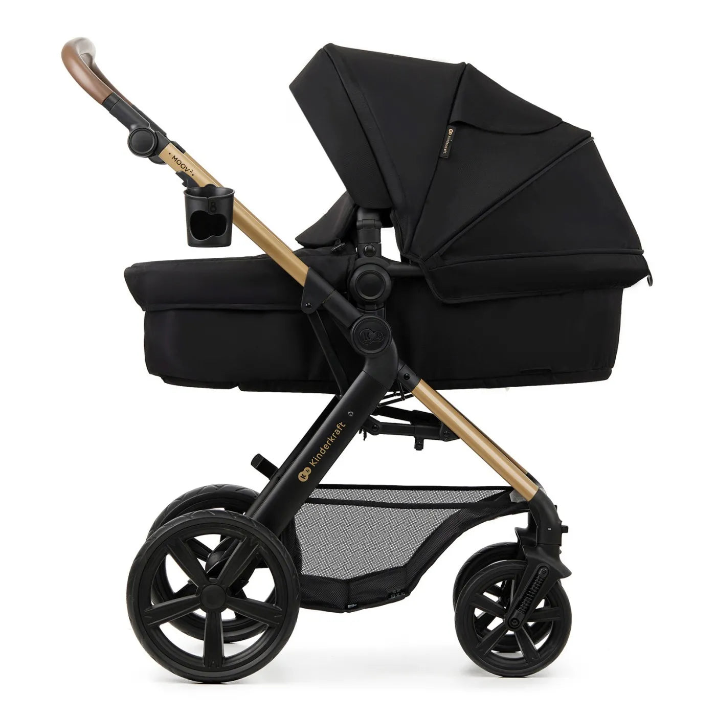 CARUCIOR 3 IN 1 KINDERKRAFT MOOV 2, NEGRU PUR, KINDERKRAFT