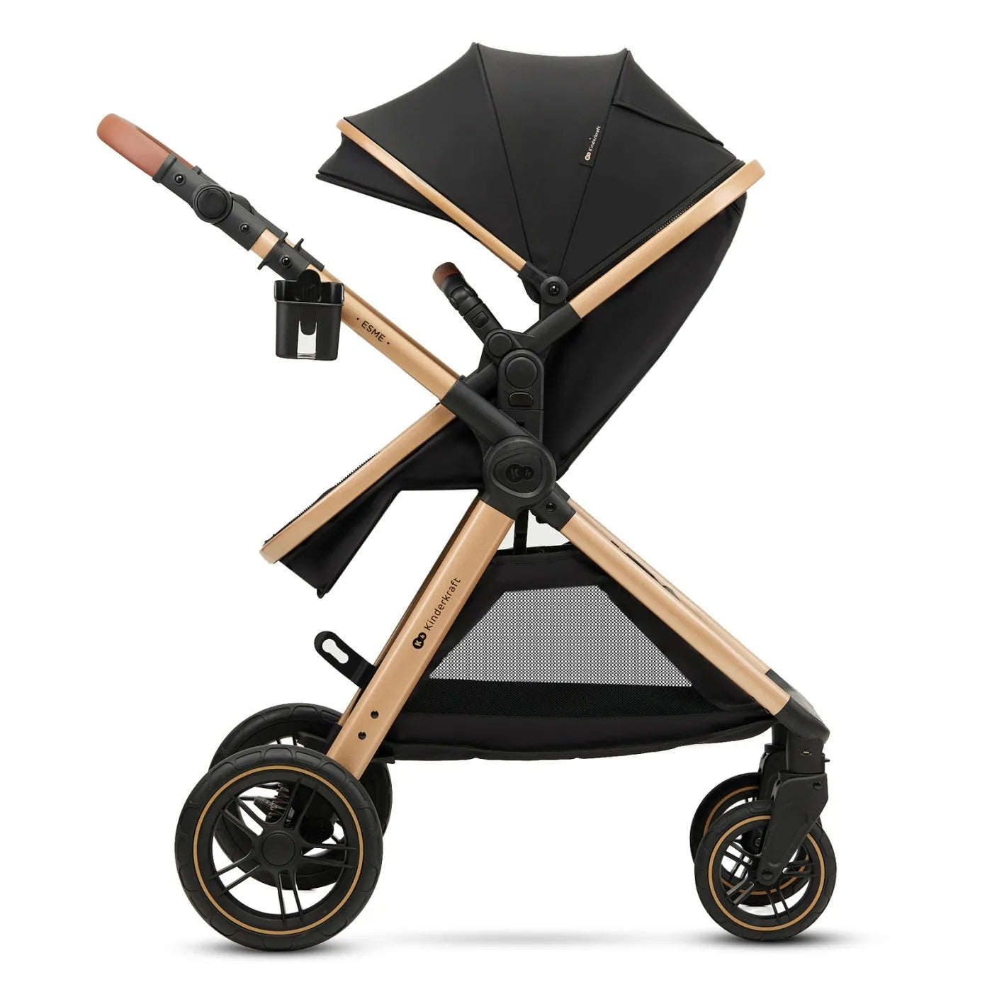 CARUCIOR KINDERKRAFT ESME, 3 IN 1, PURE BLACK, KINDERKRAFT