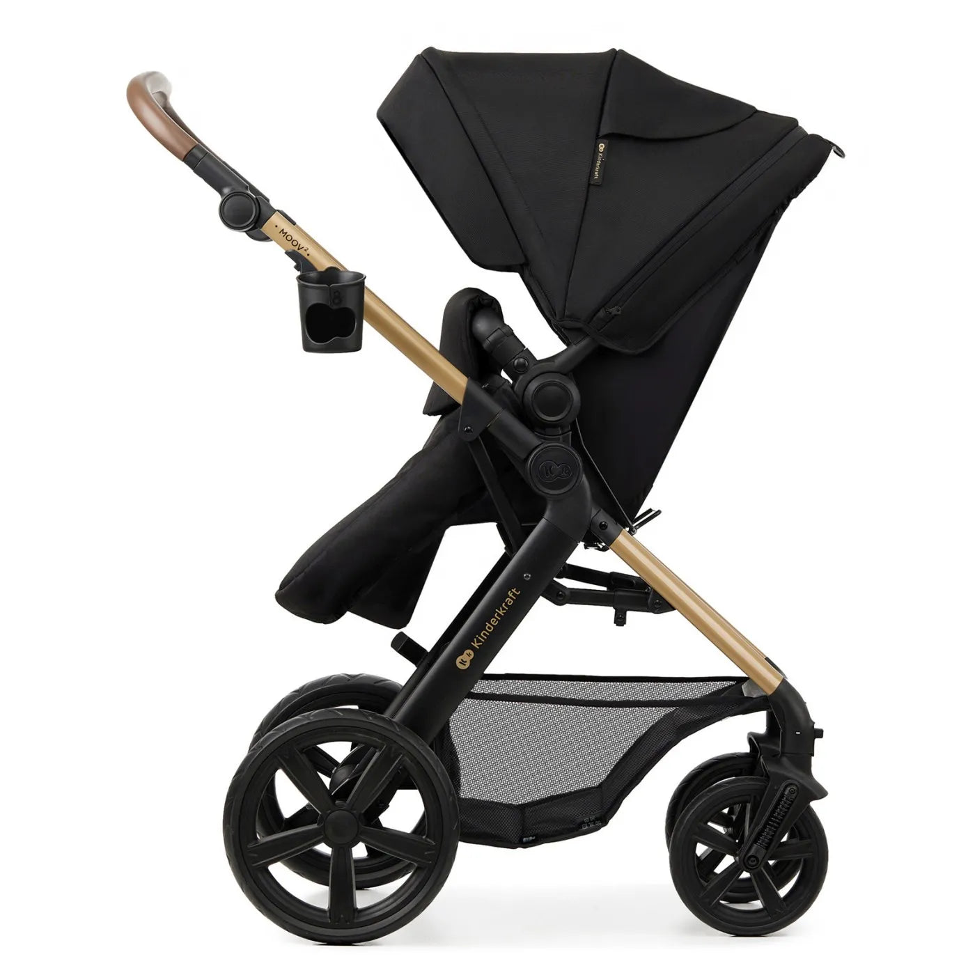 CARUCIOR 3 IN 1 KINDERKRAFT MOOV 2, NEGRU PUR, KINDERKRAFT