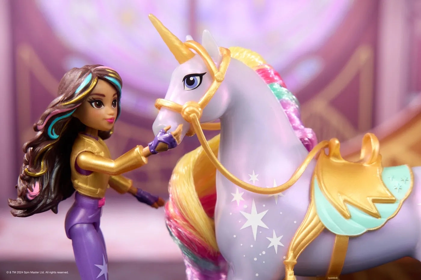 UNICORN ACADEMY SET SOPHIA SI WILDSTAR CU ACCESORII DE CALARIE, UNICORN ACADEMY