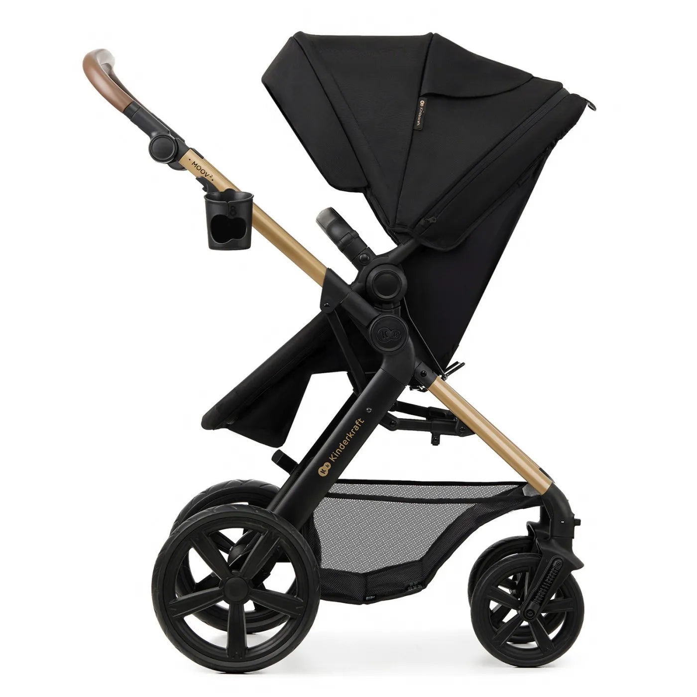 CARUCIOR 3 IN 1 KINDERKRAFT MOOV 2, NEGRU PUR, KINDERKRAFT
