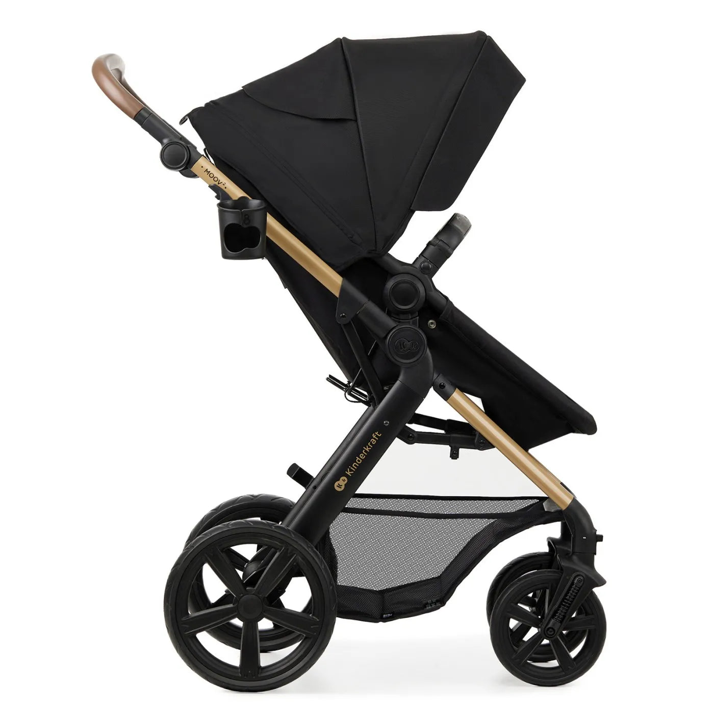CARUCIOR 3 IN 1 KINDERKRAFT MOOV 2, NEGRU PUR, KINDERKRAFT