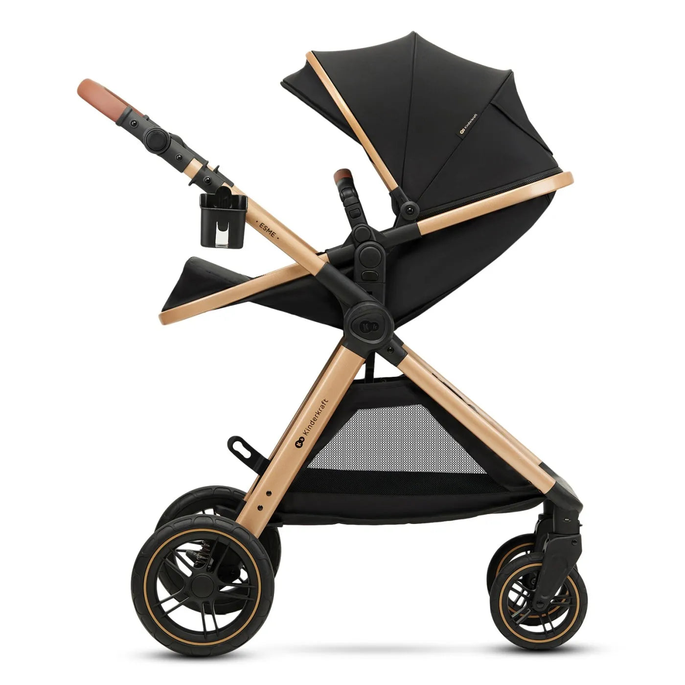 CARUCIOR KINDERKRAFT ESME, 3 IN 1, PURE BLACK, KINDERKRAFT
