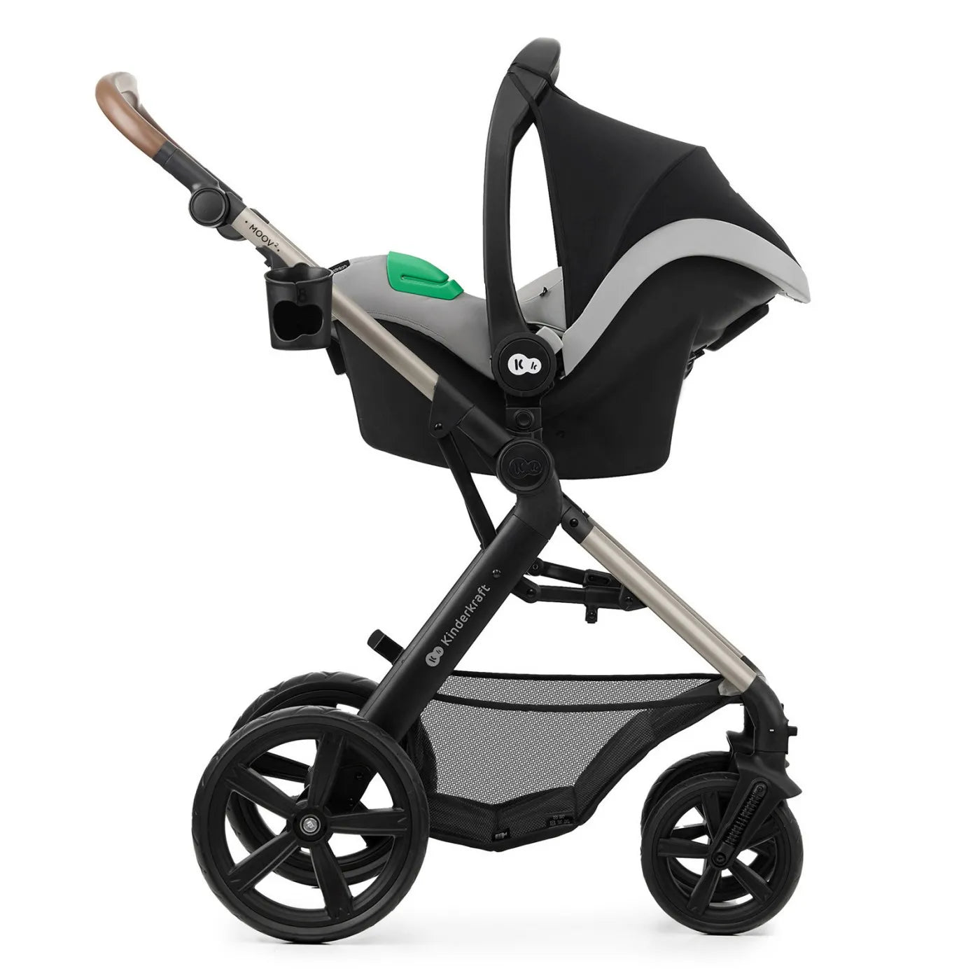 CARUCIOR 3 IN 1 KINDERKRAFT MOOV 2, MOONLIGHT GREY, KINDERKRAFT
