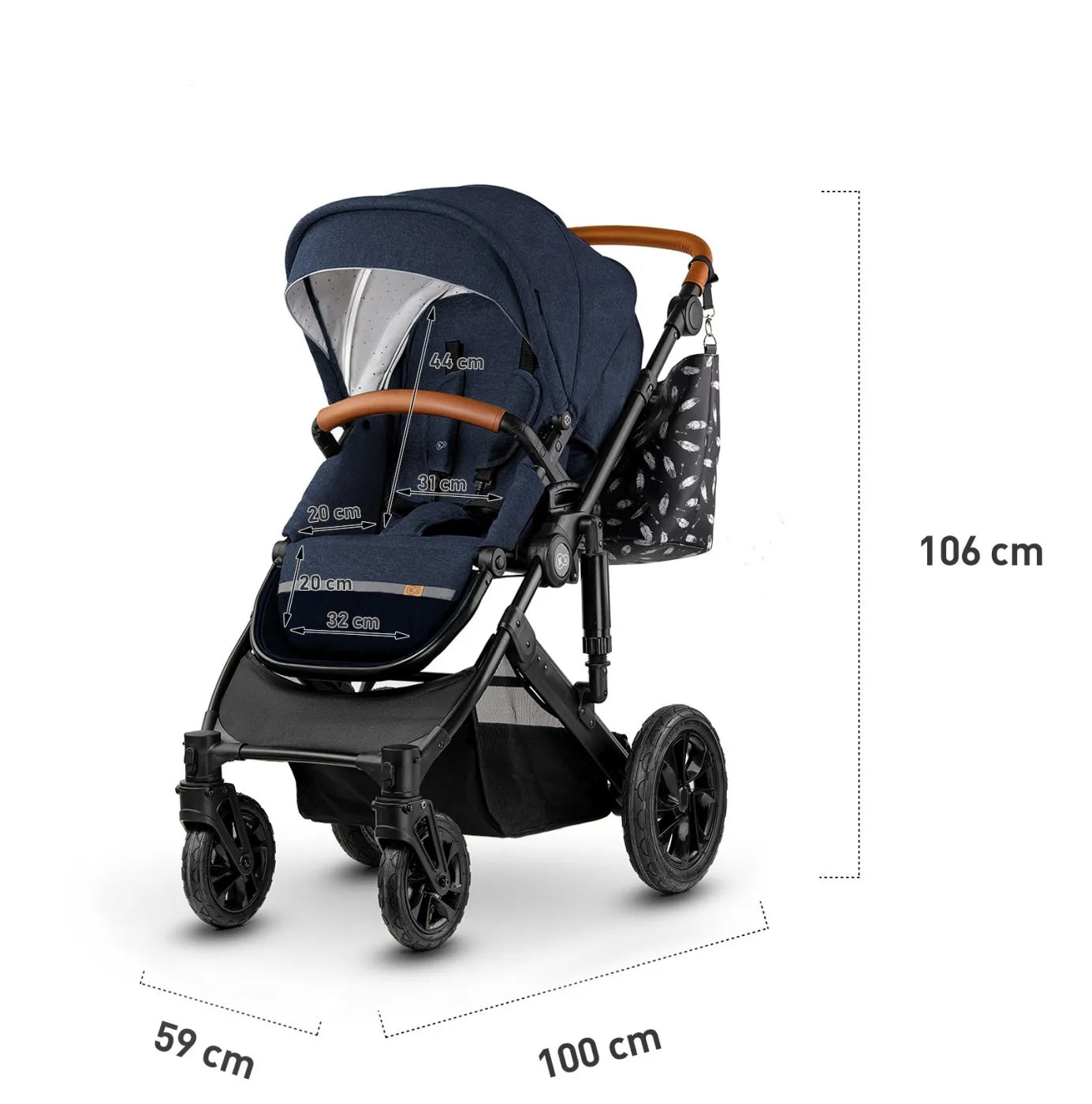 CARUCIOR 3 IN 1 KINDERKRAFT PRIME 2 3IN1 MINK PRO NAVY, KINDERKRAFT