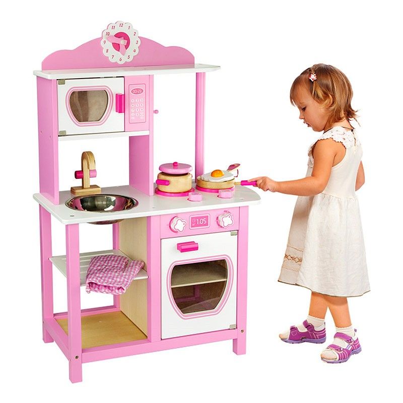 Bucatarie din lemn Mica Printesa, Viga Toys