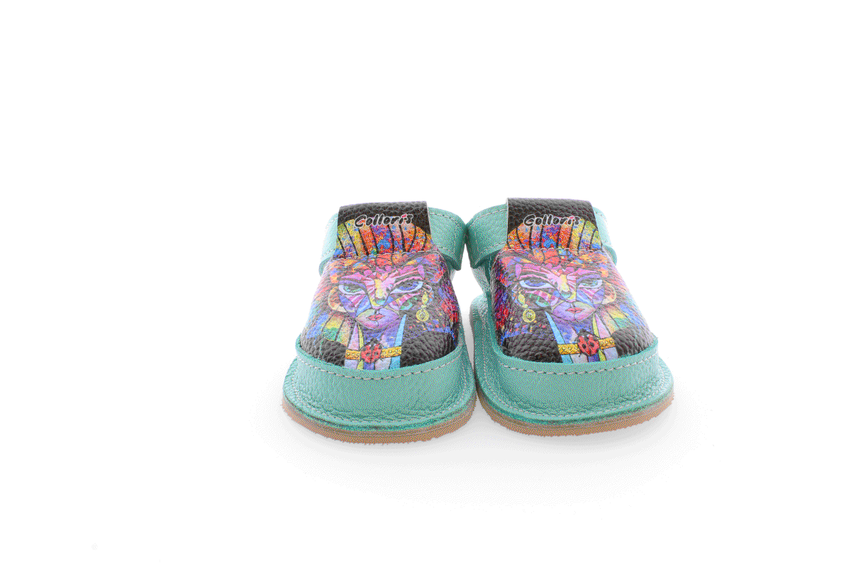 Pantofi / Sandale personalizate din piele naturala cu print digital - Avatar