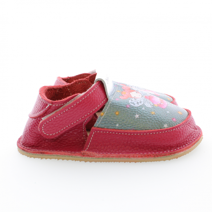 Pantofi / Sandale personalizate din piele naturala cu print digital - Balerina