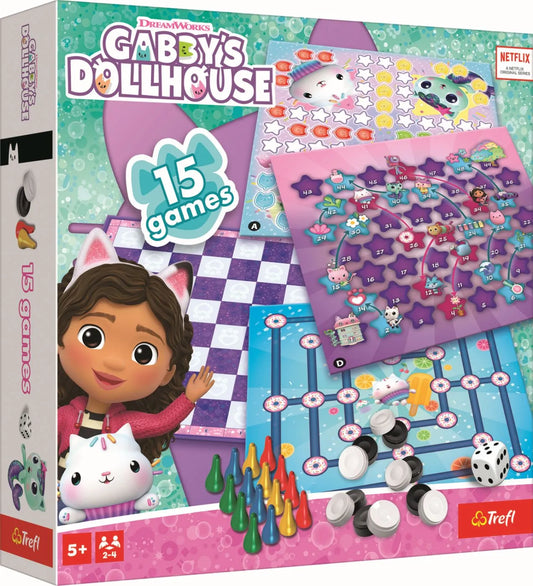 TREFL GABBYS DOLLHOUSE SET 15 JOCURI CLASICE, TREFL JOCURI