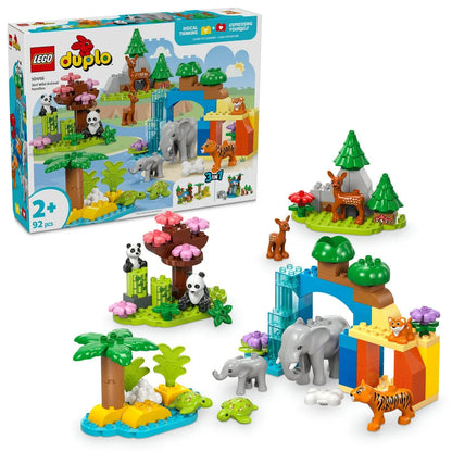LEGO DUPLO FAMILII DE ANIMALE SALBATICE 3 ÎN 1 10446, LEGO DUPLO