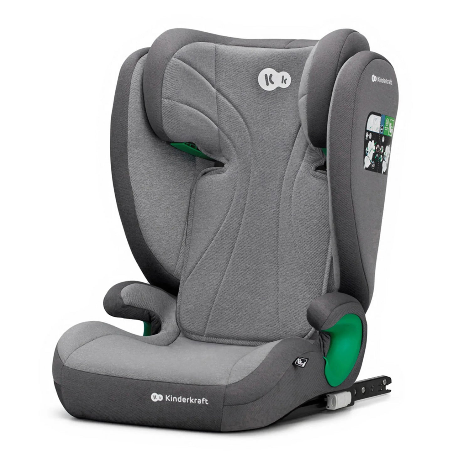 SCAUN AUTO KINDERKRAFT JUNIOR FIX2 I-SIZE, 100-150 CM, ROCKET GREY, KINDERKRAFT