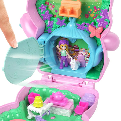 POLLY POCKET SET GENTUTA ANIMALUT IEPURAS LA PETRCERE CU ACCESORII, POLLY POCKET
