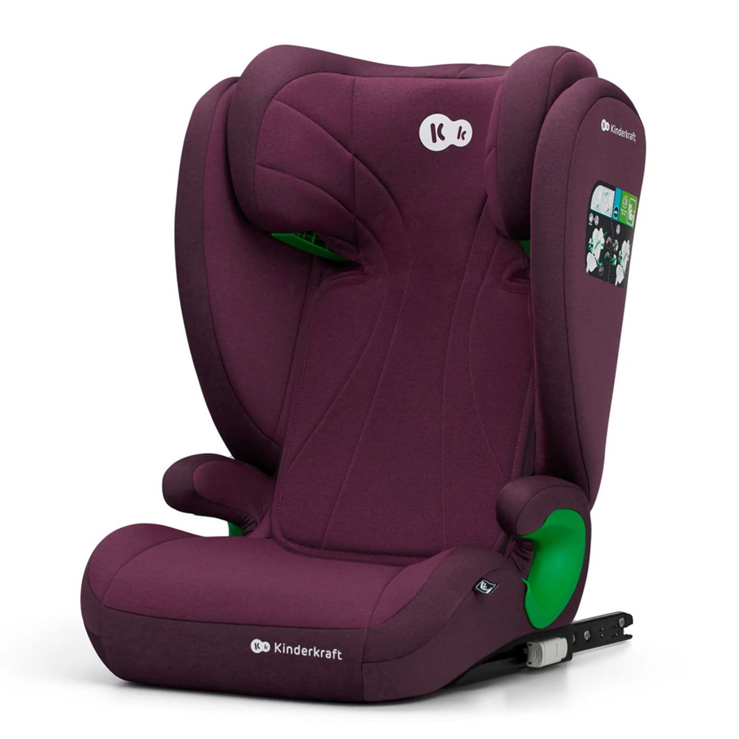 SCAUN AUTO KINDERKRAFT JUNIOR FIX2, I-SIZE 100-150 CM, CHERRY RED, KINDERKRAFT