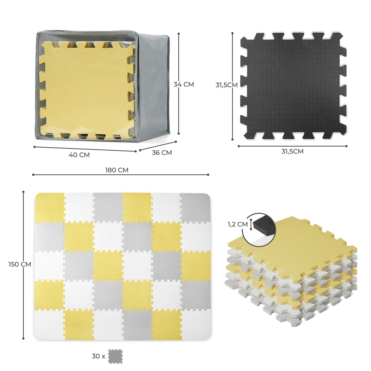 SALTEA DE JOACA KINDERKRAFT LUNO, SPUMA, YELLOW, KINDERKRAFT