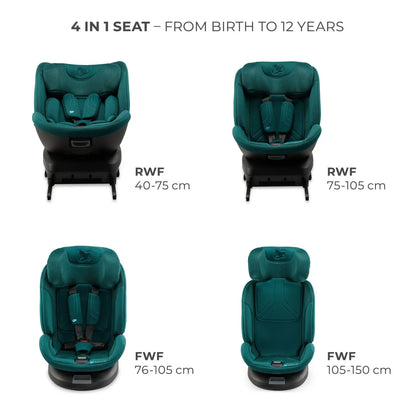 SCAUN AUTO KINDERKRAFT XPEDITION 3 I-SIZE 40-150 CM, GREEN, KINDERKRAFT