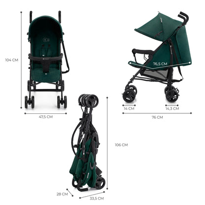 CARUCIOR SPORT KINDERKRAFT TIK, TIP UMBRELA, GREEN FOREST, KINDERKRAFT