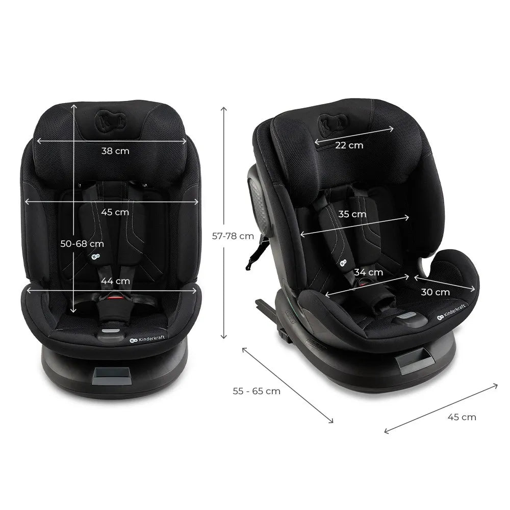 SCAUN AUTO KINDERKRAFT XPEDITION 3 I-SIZE 40-150 CM, BLACK, KINDERKRAFT