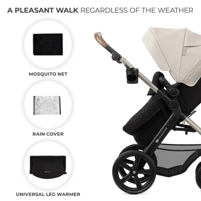 CARUCIOR MULTIFUNCTIONAL KINDERKRAFT MOOV 2 EVA 4IN1 MOON GREY, KINDERKRAFT