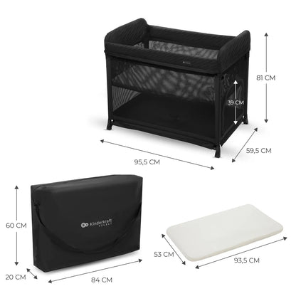 PATUT DE CALATORIE KINDERKRAFT MOON DREAM, BLACK, KINDERKRAFT