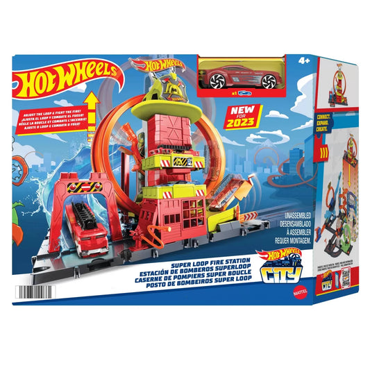 HOT WHEELS STATIA DE POMPIERI SUPER LOOP, HOT WHEELS - CITY