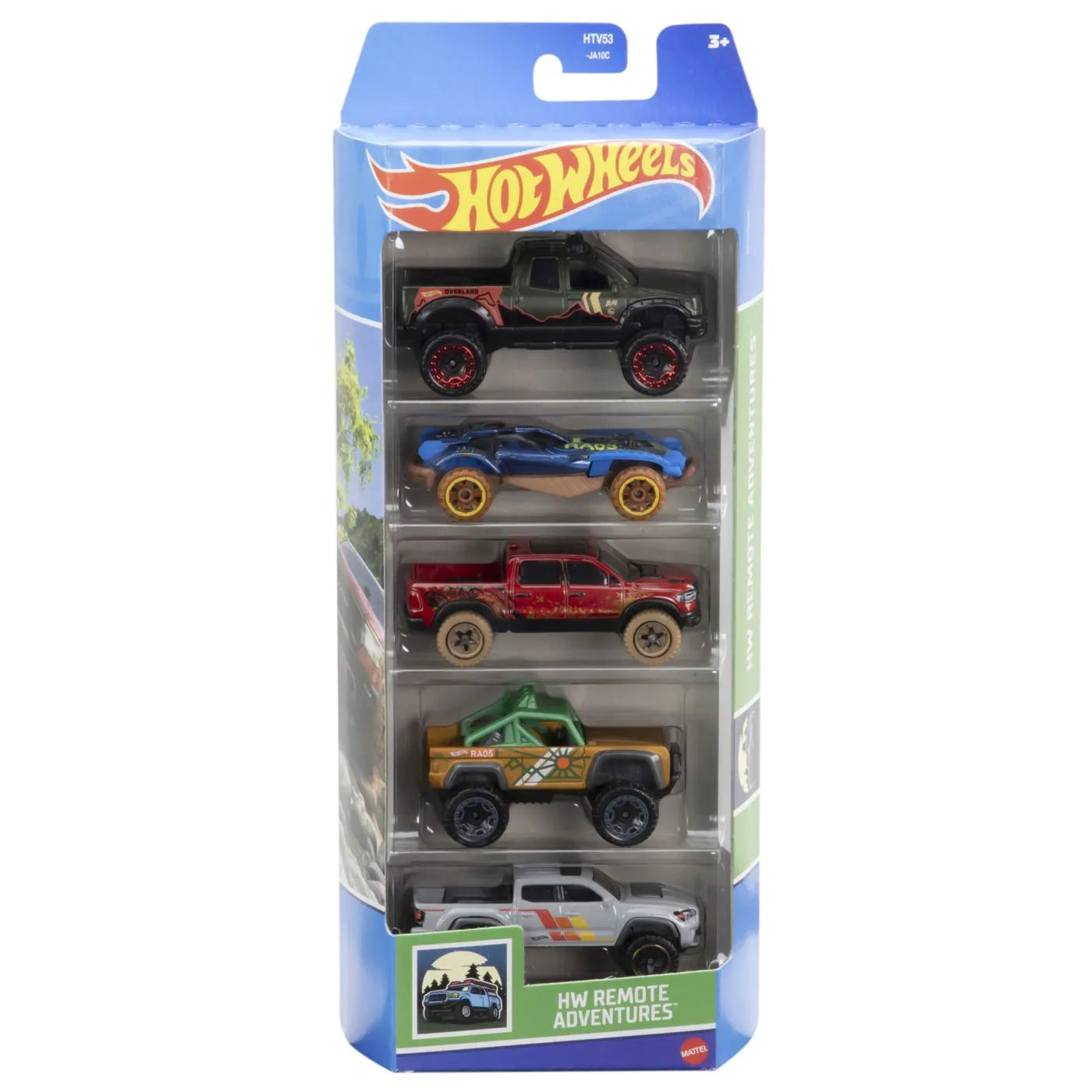 SET 5 MASINI HOT WHEELS CU DESIGN HW REMOTE ADVENTURES, HOT WHEELS - VEHICULE