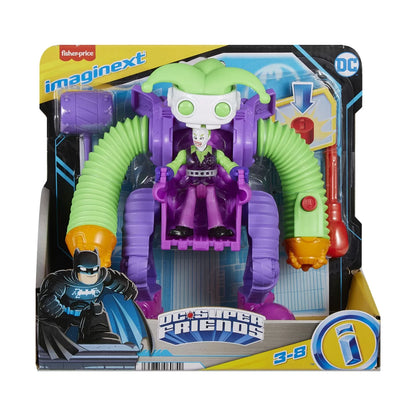 FISHER PRICE IMAGINEXT DC SUPER FRIENDS VEHICUL CU FIGURINA JOKER, FISHER PRICE - DC SUPER FRIENDS