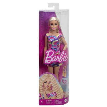 PAPUSA BARBIE FASHIONISTA CU PAR BLOND ONDULAT, BARBIE - FASHIONISTAS
