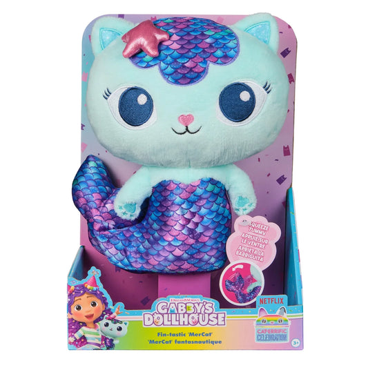 GABBYS DOLLHOUSE JUCARIE DE PLUS PISIRENA FINTASTIC 25CM, GABBYS DOLLHOUSE