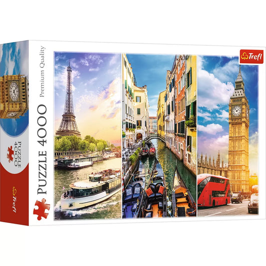 PUZZLE TREFL 4000 CALATORIE IN EUROPA, TREFL 4000P