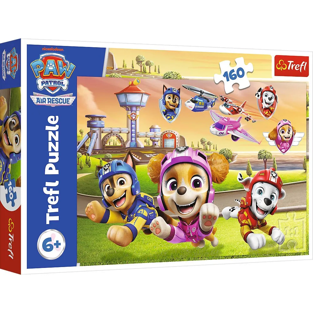 PUZZLE TREFL 160 PATRULA CATELUSILOR ECHIPA DE SALVARE AERIANA, TREFL 160P