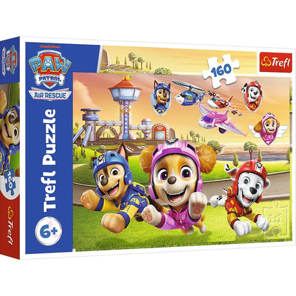 PUZZLE TREFL 160 PATRULA CATELUSILOR ECHIPA DE SALVARE AERIANA, TREFL 160P