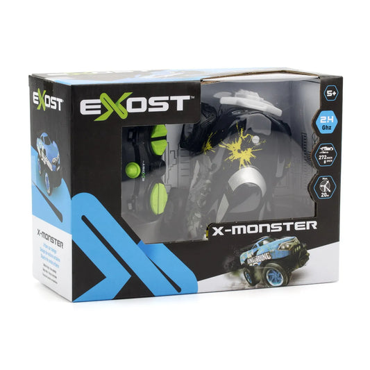 SILVERIT EXOST MASINA CU TELECOMANDA X MONSTER NEAGRA, SILVERLIT