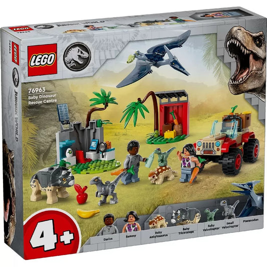 LEGO JURASSIC WORLD 76963 CENTRU DE SALVARE PENTRU PUI DE DINOZAUR, LEGO JURASSIC WORLD