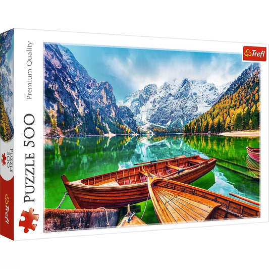 PUZZLE TREFL 500 LACUL BRAIES ITALIA, TREFL 500P