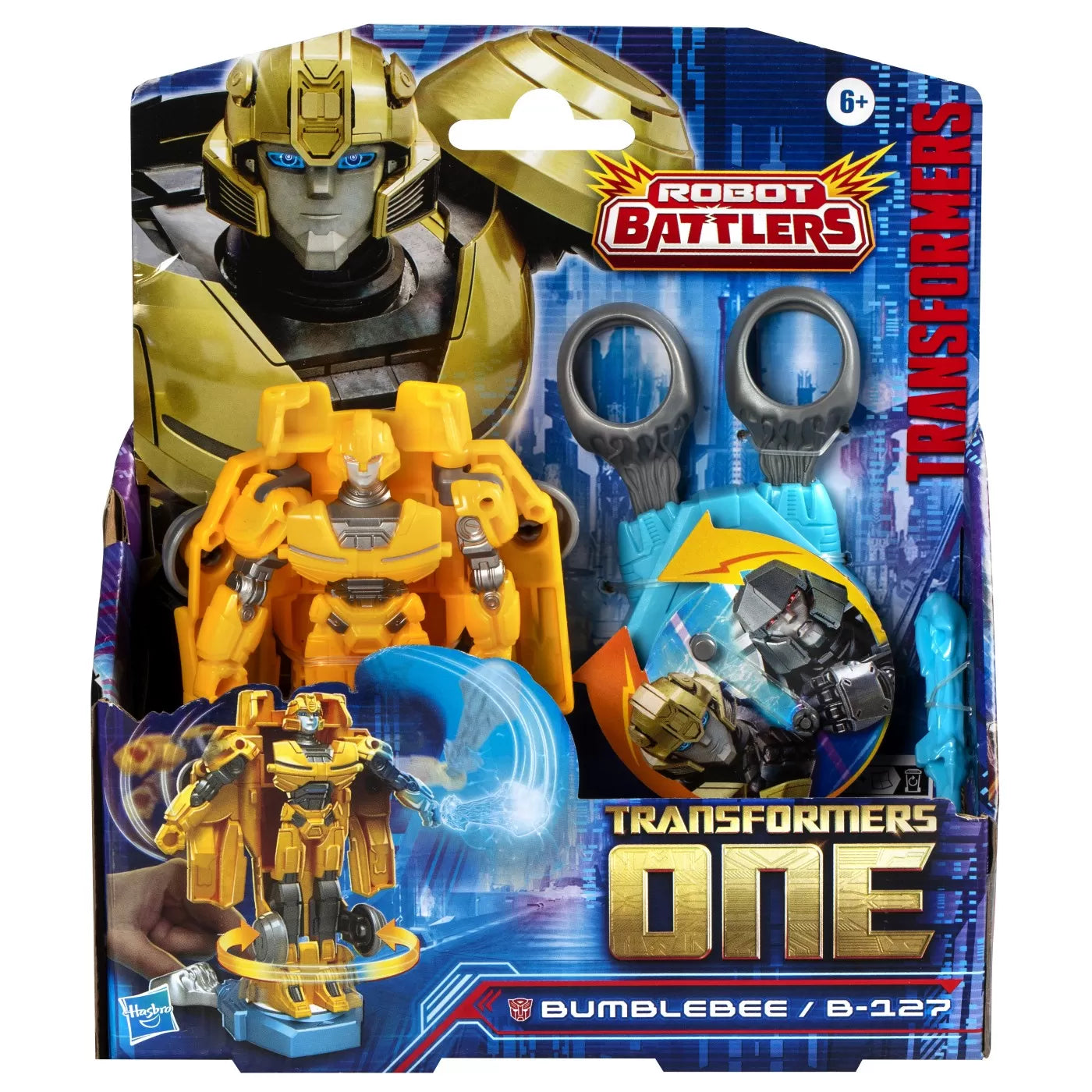 TRANSFORMERS ONE ROBOT BATTLERS FIGURINA BUMBLEBEE B127 11.5CM, TRANSFORMERS