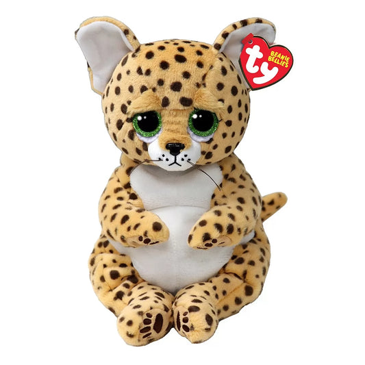 PLUS TY 24CM BEANIE BELLIES LEOPARDUL LLOYD , PLUS 24CM
