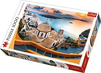 PUZZLE TREFL 1000 SANTORINI, TREFL 1000P