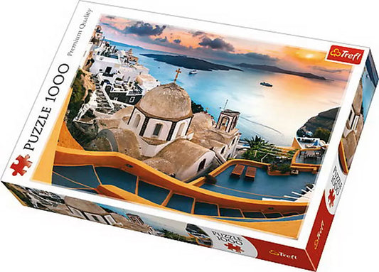 PUZZLE TREFL 1000 SANTORINI, TREFL 1000P