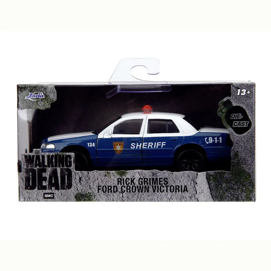 JADA THE WALKING DEAD RICK CRIMES MASINUTA METALICA FORD CROWN VICTORIA SCARA 1:32, JADATOYS