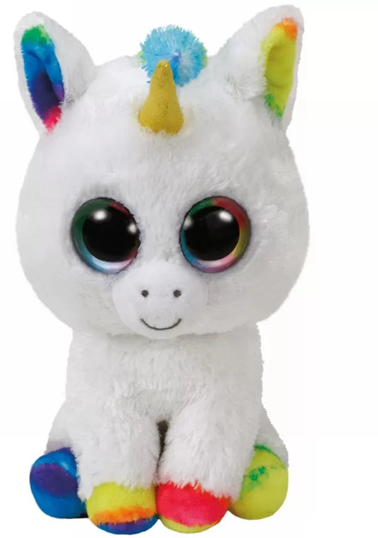 PLUS TY 15CM BOOS PIXY UNICORN ALB, PLUS 15CM