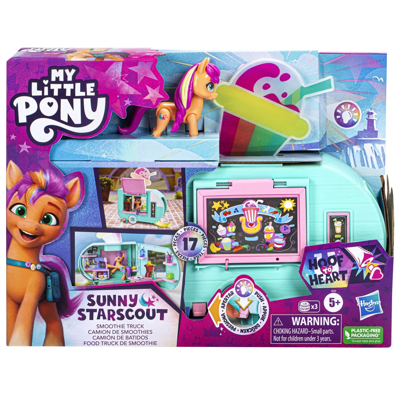 MY LITTLE PONY RULOTA DE SMOOTHIE A LUI SUNNY STARSCOUT, MY LITTLE PONY