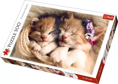 PUZZLE TREFL 500 PISICUTE SOMNOROASE, TREFL 500P