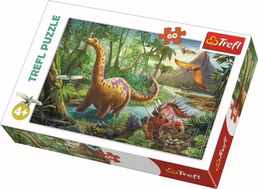 PUZZLE TREFL 60 MIGRATIA DINOZAURILOR, TREFL 60P