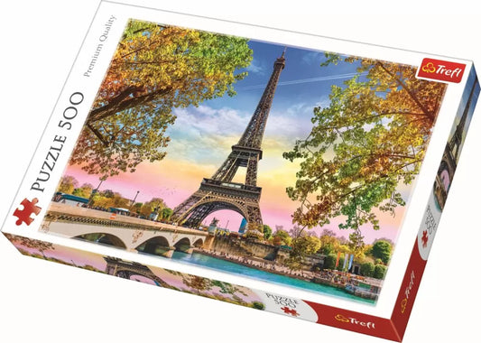 PUZZLE TREFL 500 ROMANTICUL PARIS, TREFL 500P